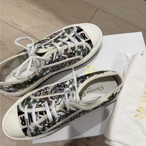 Dior Walk'n'Dior Floral Embroidered Sneakers
